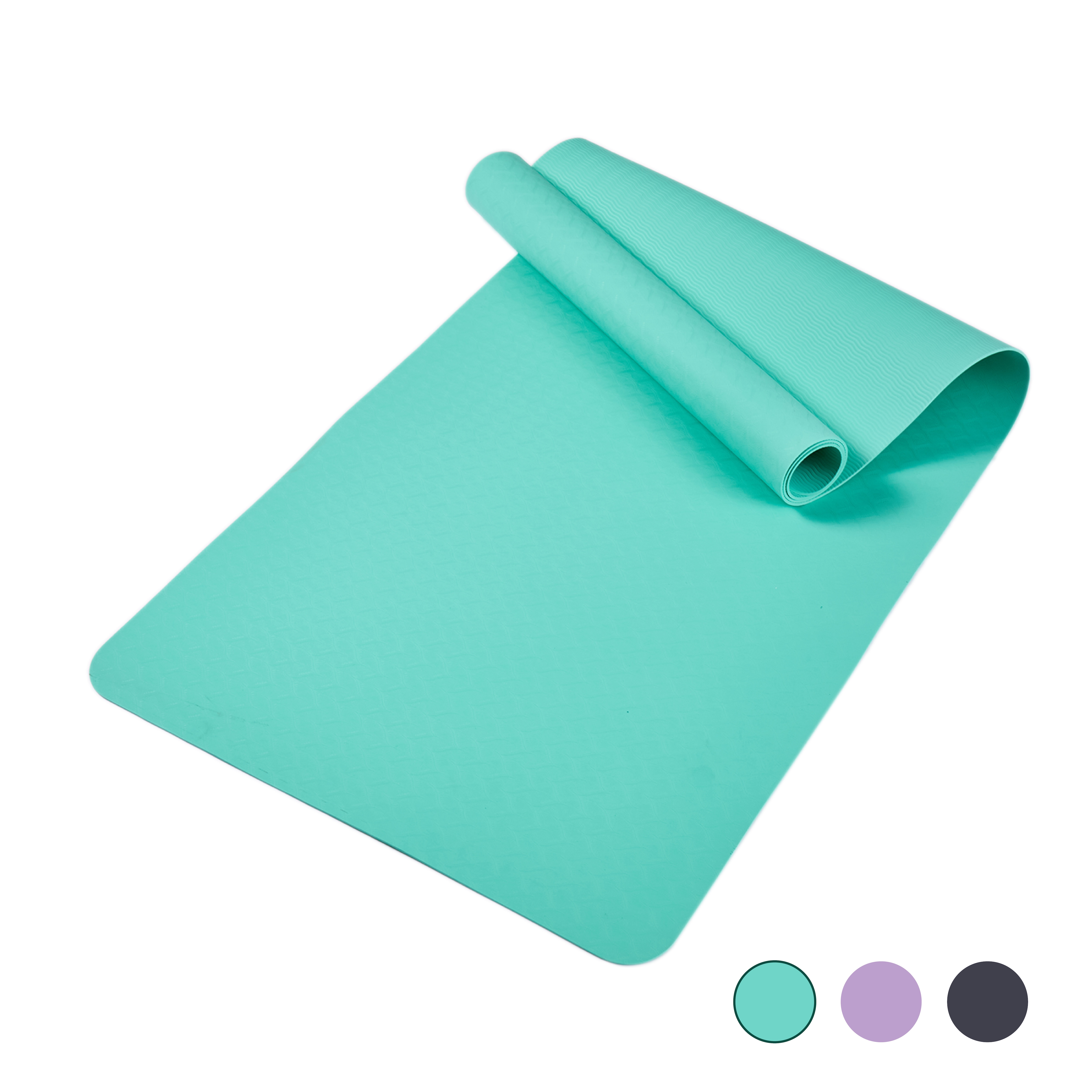 Yoga Mat, Exercise Yoga Mat With Non-Slip Design, Professional TPE Exericise Mat, 72" X 24" Multi-Purpose Workout Mat For Women, Pilates Fitness And Floor Exercises_voghion.com